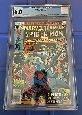Buy Marvel Team-Up #64 CGC 6.0 Featuring Spider-Man & Daughters Of The Dragon (1977) • 80.25£