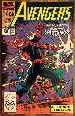 Buy Avengers #317 By Nicieza Spider-Man Nebula Thor Iron Man Vision Quasar 1990 • 6.32£