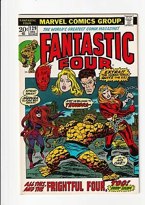Buy Fantastic Four #129 NM 9.4-9.6 (1st App Of Thundra) 1972 1st Print GLOSSY • 321.71£