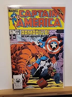 Buy Captain America #308 (1985 Marvel) F/VF 1st Armadillo Appearance Comic • 3.95£