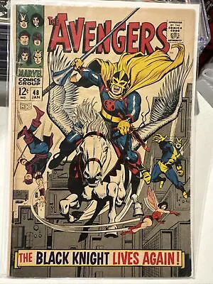 Buy Avengers 48 Marvel 1968 GD-VG 1st Appearance Black Knight Roy Thomas Stan Lee • 138.53£