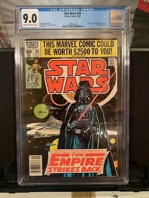 Buy Star Wars #39 Cgc 9.0 Empire Strikes Back Part 1 9/1980 • 276.71£
