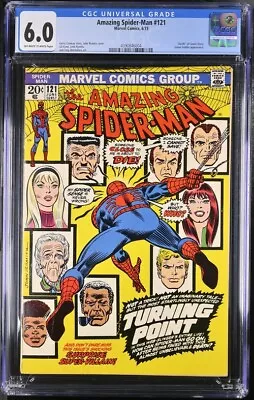 Buy Amazing Spider-Man #121 Death Of Gwen Stacy CGC Graded 6.0 Wht/Off Wht Pages • 329.44£
