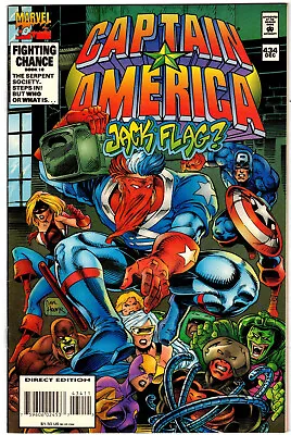 Buy CAPTAIN AMERICA  # 434 (1st Series) - Marvel 1994 (vf-) 1st Jack Flagg • 6.43£