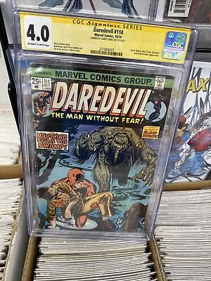 Buy Daredevil #114 CGC 4.0 Black Widow, Man-Thing, & Gladiator SS Carey Jones 🔥 • 177.89£
