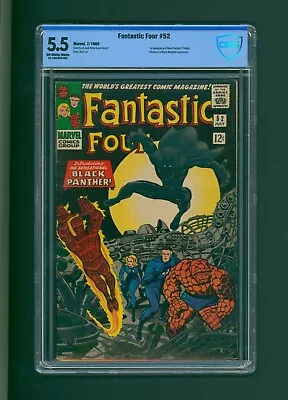 Buy Fantastic Four #52 - 1st Appearance Of Black Panther, CBCS 5.5 (1966) • 503.90£