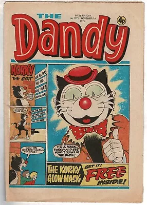 Buy The Dandy Comic #1771 1st November 1975 Desperate Dan Korky Cat - Combined P&P • 1.25£
