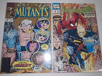 Buy Marvel Comics Lot: NEW MUTANTS 87, SPIDER-MAN 18 • 10.32£