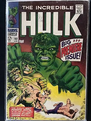Buy Incredible Hulk #102 (Marvel 1968) Big Premiere Issue! • 157.68£