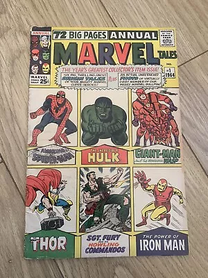 Buy Marvel Tales #1 Annual 72 Pages Silver Age 1964 Amazing Spiderman Fine - • 199£
