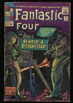 Buy Fantastic Four #37 GD/VG 3.0 Skrulls Appearance! Jack Kirby Art! Marvel 1965 • 21.59£
