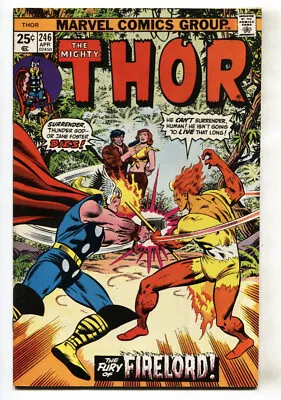 Buy Thor #246--1976--comic Book--Thor Vs. Firelord--Marvel--FN/VF • 30.93£