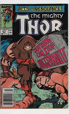 Buy Mighty Thor #411 Newsstand Marvel Comic 1989 1st Appearance App The New Warriors • 17.73£