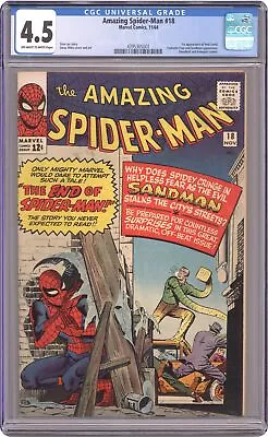 Buy Amazing Spider-Man #18 CGC 4.5 1964 4395305001 • 231.86£