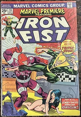 Buy Marvel Premiere #18 - Iron Fist Appearance! (Marvel 1974) • 19.99£