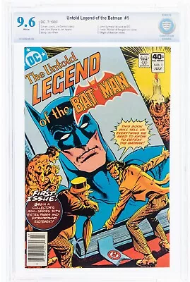 Buy 🔥 The Untold Legend Of The Batman #1 (DC, 1980) CBCS NM+ 9.6 White Pages Cgc • 38.74£