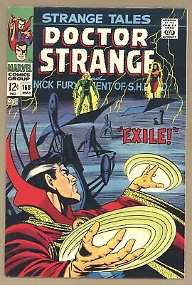 Buy Strange Tales 168 VF+ Steranko! LAST FURY/DOCTOR ISSUE Monsters/aliens 1968 T651 • 78.83£
