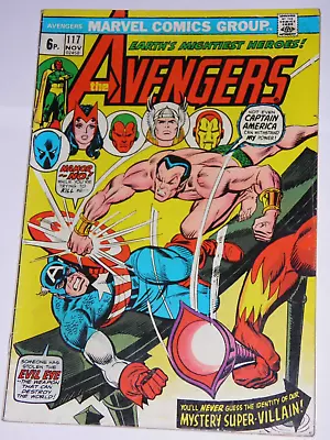 Buy Marvel The Avengers - 117 November 1973 UK Price Variant VG+ • 9.99£