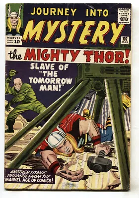 Buy JOURNEY INTO MYSTERY #102 Comic Book 1964-THOR FIRST SIF-MARVEL Vg- • 180.96£