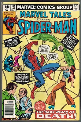 Buy Marvel Tales 104 Vs The Vulture!  (rep Amazing Spider-Man 127)  1979 Fine • 3.91£