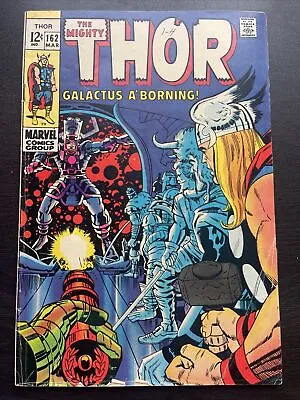 Buy THE MIGHTY THOR #162 KEY Origin Of Galactus - Jack Kirby Art - Marvel 1969 • 18.20£