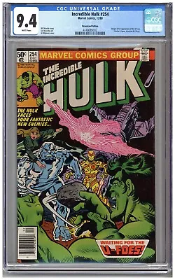 Buy Incredible Hulk # 254    CGC   9.4    NM   White Pgs    4/11   Origin & 1st App. • 116.62£