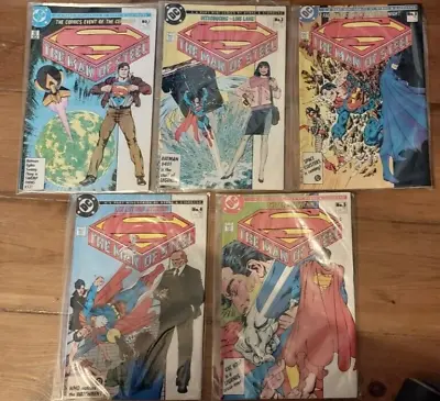 Buy SUPERMAN: THE MAN OF STEEL # 1 To 5 (DC Comics, Byrne/Giordano, 1988) • 9£