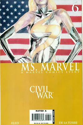 Buy Ms Marvel #6 By Reed De La Torre Carol Danvers Iron Man Civil War NM/M 2006 • 3.18£