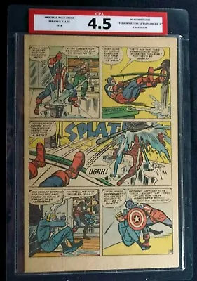 Buy Strange Tales #114 CPA 4.5 Single Page #15/16 1st S.A. Captain America Kirby Art • 31.62£