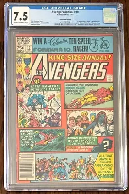 Buy AVENGERS ANNUAL #10 CGC 7.5 Newsstand Edition • 79.06£