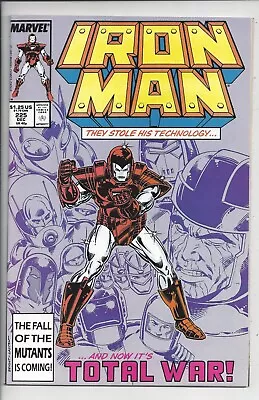 Buy Iron Man #225 NM (9.2)1987 - Armor Wars Part I - Mark Bright Cover & Art • 15.99£