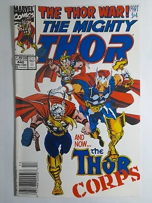Buy 1991 Thor 440 VF/NM.First App.Thor Corps.Beta Ray Bill App.Marvel Comics • 42.83£