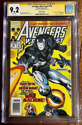 Buy Avengers West Coast #94 CGC 9.2 Newsstand Signed By Roy Thomas • 142.98£