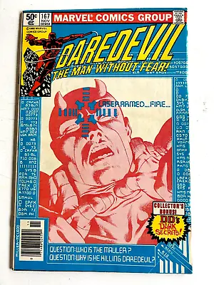 Buy Daredevil #167  Frank Miller (1st Appearance Of The Mauler) 1980 • 7.87£