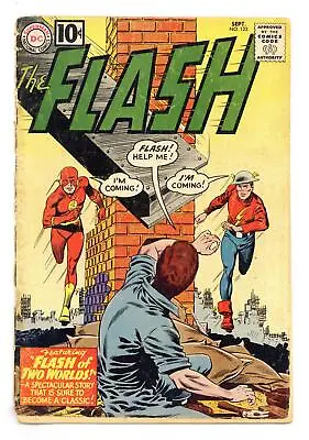 Buy Flash #123 FR 1.0 1961 1st SA App. Of GA Flash, 1st Mention Of Earth-2 • 366.59£