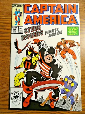 Buy Captain America #337 Hot Key VF- 1st Serpent Squad Falcon Steve Rogers 4 Marvel • 20.46£