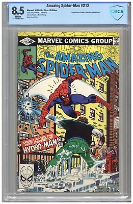 Buy Amazing Spider-Man # 212  CBCS  8.5   VF+   White Pgs  1/81  1st App. & Origin O • 83.95£