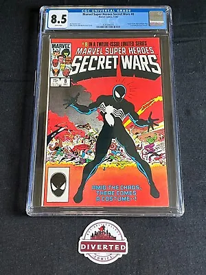 Buy Marvel Super Heroes Secret Wars #8 CGC 8.5 KEY Origin Symbiote Venom • 165.55£