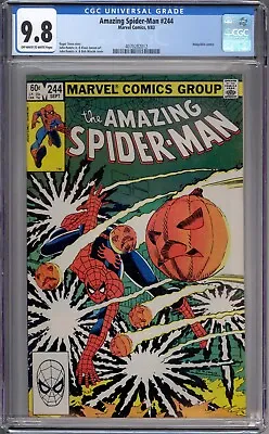 Buy Amazing Spider-Man 244 CGC Graded 9.8 NM/MT Marvel Comics 1983 • 119.89£
