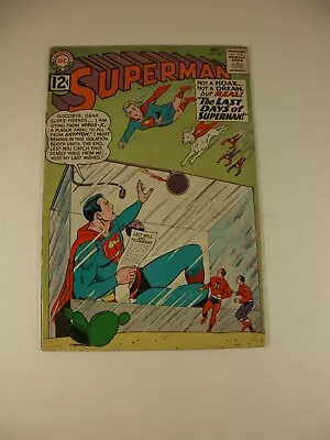 Buy DC National Comics SUPERMAN No. 156 OCT 1962 Last Days Of Superman - Comic Book • 75.95£
