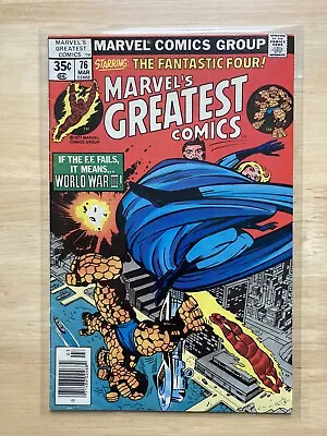 Buy The Fantastic Four 4 - Marvel's Greatest Comics #76 (1978) It Means World War 3! • 2£