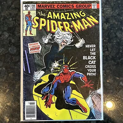Buy The Amazing Spider-Man #194 Key Marvel Comic Book 1st Appearance Of Black Cat • 152.80£