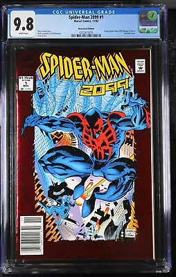 Buy 🔑 SPIDER-MAN 2099 #1 ~ CGC 9.8 WP ~ *RARE NEWSSTAND* ~ Marvel (1992) KEY 🔑 • 354.19£