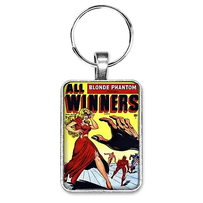 Buy Blonde Phantom Featured All Winners #1 Cover Key Ring Or Necklace Classic Comic • 10.35£