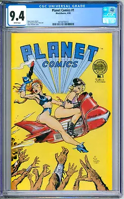 Buy Planet Comics 1 CGC Graded 9.4 NM White Dave Stevens Blackthrone 1988 • 559.62£