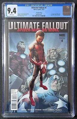 Buy Ultimate Fallout #4 2nd Print Miles Morales Spider-Man CGC 9.4 NM Condition 2011 • 174.95£
