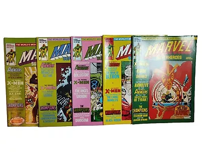Buy UK Marvel Comics Bundle-Marvel Superheroes-Issues364,366,368,369,371-(1980-1981) • 18£