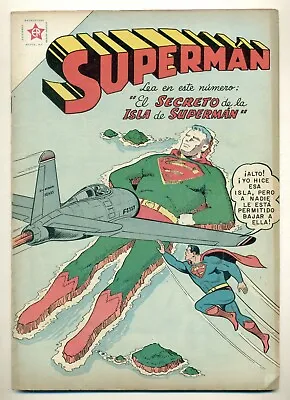 Buy SUPERMAN #158 El Secreto De La Isla De Supermán, Novaro Comic 1958 • 79.18£