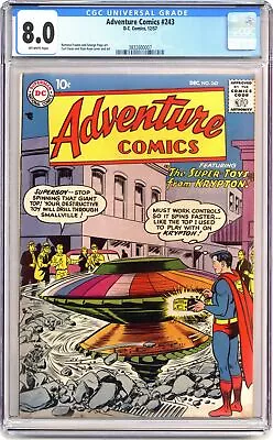 Buy Adventure Comics #243 CGC 8.0 1957 3832600007 • 281.50£
