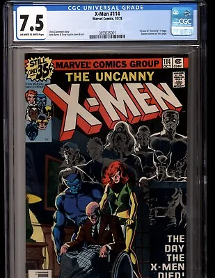 Buy Uncanny X-Men #114 CGC 7.5 Newsstand First Uncanny In Title Marvel 1978 • 64.88£